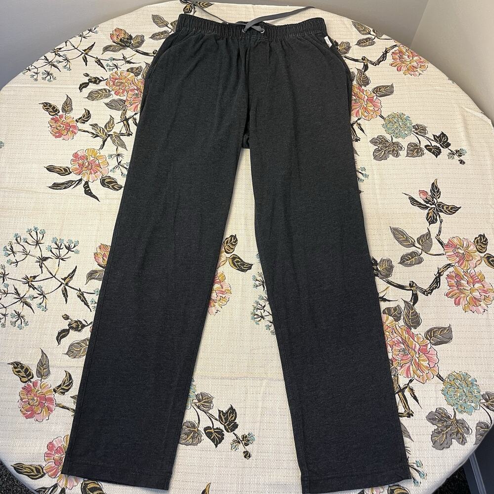Linksoul Tempus Fugit Pants Medium Mens Dark Gray Drawstring Stretch Lounge Pant